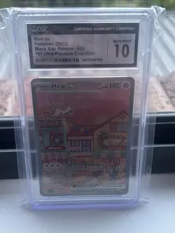 CGC 10 GEM MINT Mew Ex SVP053 ALTERNATE ART HOLO 151 UPC PROMO Pokemon Card - Image 1