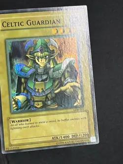 Yu-Gi-Oh Faded Celtic Guardian LOB-007 Wavy NA Print - Image 5