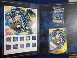 Yu-Gi-Oh! 25th Anniversary Blue-Eyes White Dragon Ukiyoe Edition Stamp Full Set - Image 2