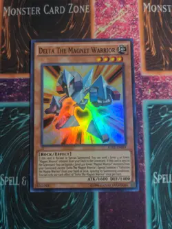 Yu-Gi-Oh! Delta The Magnet Warrior RATE-EN097 Unlimited Super Rare NM - Image 1