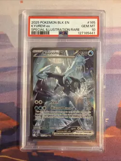Pokemon TCG Kyurem EX Card 165/086 English Black Bolt Sir PSA 10 Gem Mint - Image 1
