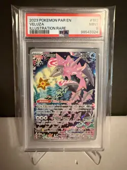 Veluza 192 2023 Pokemon TCG Paradox Rift Illustration Rare PSA 9 MINT Card - Image 1