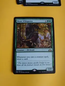 Beast Whisperer. Elf druid rare GRN Magic the Gathering Card. - Image 2