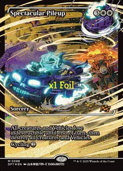 MTG Foil Showcase Aetherdrift DFT Spectacular Pileup MINT - Image 1