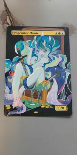 MTG Hand Painted Alter Cute Mimic - Progenitor Mimic - Blossom Alters - Image 1