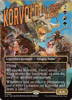 🧙Korvold, Fae-Cursed King M 1625 FOIL SLD Secret Lair MTG - Image 1