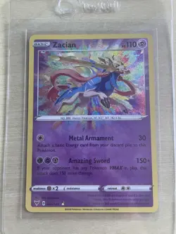 Zacian - SWSH Vivid Voltage 082/185 - Amazing Rare Pokemon Card - Image 3
