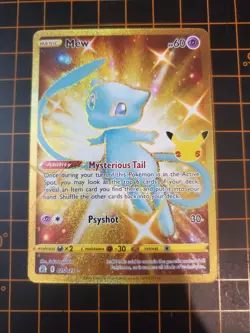 Mew 025/025 Celebrations Secret Rare Full Art Pokemon TCG NM With Hard Case - Image 2