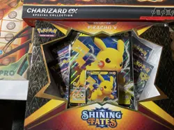 TWO BOXES Pokemon Game: Charizard ex Special Collection + Pikachu V Shining Fate - Image 3