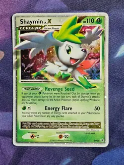 Pokemon Shaymin LV.X (Black Star Promo) DP39 Diamond and Pearl English MP/HP - Image 1