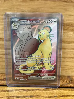 Team Rocket's Persian ex(Full Art) Pokemon SV10 Destined Rivals Ultra Rare - Image 1