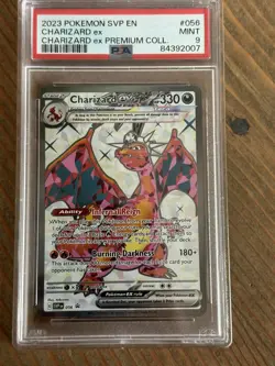 PSA 9 Mint 2023 Pokemon Charizard EX SVP EN 056 Black Star Promo - Image 1