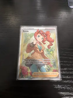 Sonia Trainer Full Art 192/192 Rebel Clash Secret Ultra Rare NM/M Condition - Image 1