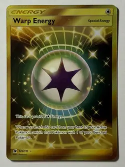 Warp Energy 123/111 (NM) Secret Rare Sun & Moon: Crimson Invasion 2017 Pokemon - Image 1