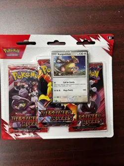 2 Pokemon TCG: Destined Rivals 3 Pack Blister And 1 OBSIDIAN FLAMES SLEEVE - Image 2
