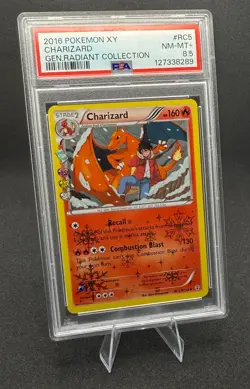 2016 Pokemon XY Charizard RC5/RC32 PSA 8.5NM Mint+Generations Radiant Collection - Image 1
