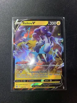 Pokemon TCG Brilliant Stars Raikou V 048/172 Full Art NM/ Pack Fresh - Image 1