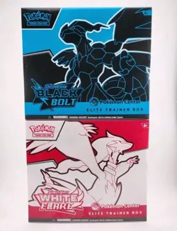Pokemon Black Bolt & White Flare Pokemon Center Elite Trainer Box ETB IN HAND - Image 2