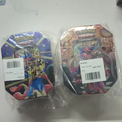 Pokemon TCG Slashing Legends Tin Set of 2 Zacian EX and Koraidon EX New Sealed - Image 1