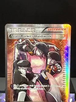 Pokemon Card Team Rocket's Handiwork 124/124 XY Fates Collide Played - Image 2