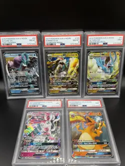 Pokemon GX Graded Card Lot Charizard Sylveon Suicune Altaria Kongo-o - Image 1