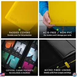 Vault X 12 Pocket Trading Card Zip Binder - 480 cards, Premium Exo-Tec Album - Image 5