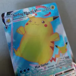 Pikachu 009/025 Rare VMAX Holo Surfing Celebrations Collectible Pokemon Card - Image 3