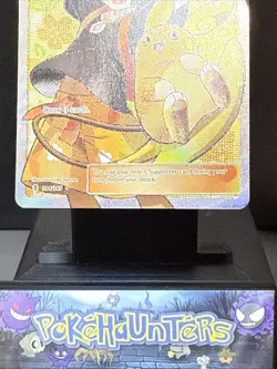 Pokemon Card Hau 144/145 Guardians Rising Set Full Art Trainer Light Play - Image 3