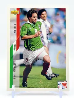 94 USA World Cup Soccer Card Mexico National Team Luis Garsia Vintage From Japan - Image 1