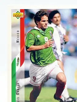 94 USA World Cup Soccer Card Mexico National Team Luis Garsia Vintage From Japan - Image 2