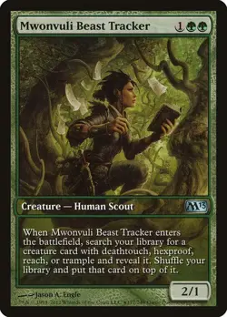 MTG - Mwonvuli Beast Tracker - Full Art - M13 Promo - Magic the Gathering - Image 1