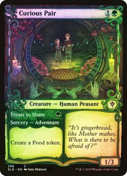 MTG - Curious Pair - Showcase Foil - Throne of Eldraine - Magic the Gathering - Image 1