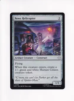 MAGIC THE GATHERING MTG MARVEL'S SPIDER-MAN NEWS HELICOPTER (#3) - Image 1