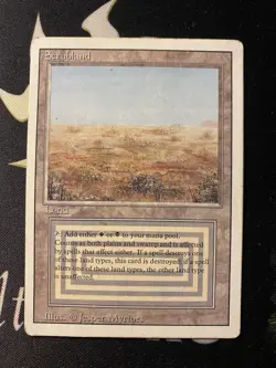 MTG Magic The Gathering Scrubland Revised Dual Land LP/MP 1993 - Image 1