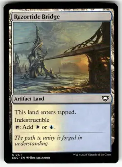 RAZORTIDE BRIDGE #171 MTG COMMANDER: EDGE OF ETERNITIES - Image 1