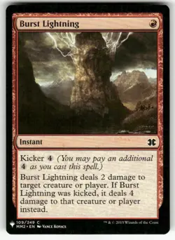 BURST LIGHTNING (MM2) #109 MTG THE LIST REPRINTS - Image 1