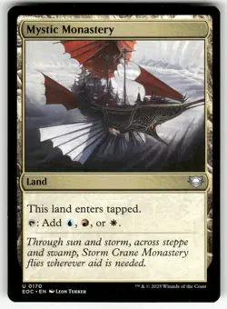 MYSTIC MONASTERY #170 MTG COMMANDER: EDGE OF ETERNITIES - Image 1