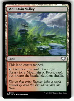 MOUNTAIN VALLEY #61 MTG COMMANDER: EDGE OF ETERNITIES - Image 1