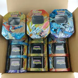 12 Pokemon 2013 Spring Tins (empty) Black White Kyurem Keldeo EX 4 of each - Image 1