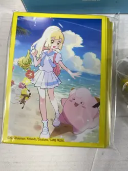 Pokemon TCG Lillie Premium Tournament Collection Deck Box Sleeves Dice Coins - Image 2