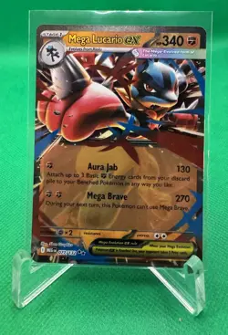 Mega Lucario EX 77/132 - Pokemon Mega Evolution TCG - Near Mint - Image 1