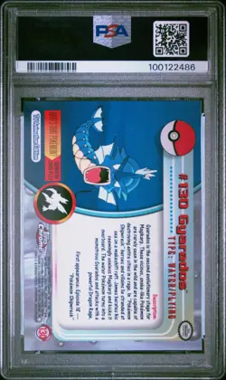 Topps 2000 Chrome Gyarados Pokemon T.V. #130 PSA 10 🔥POP 71 NEW CERT🔥 - Image 2