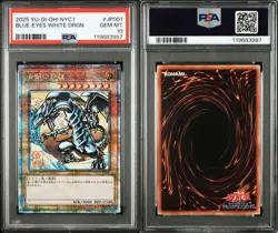 Blue Eyes White Dragon PSA 10 Ukiyo e 25th Quarter Century Yugioh Japan - Image 3