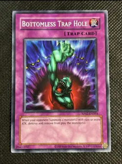 YuGiOh! - Bottomless Trap Hole RP02-EN064 Common Unlimited (Reprint) Near Mint - Image 1