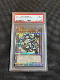 Blue Eyes White Dragon PSA 10 Ukiyo e Post Office Promo Yugioh Japan - Image 1