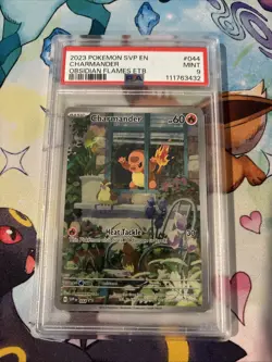 Pokemon TCG Charmander SVP 044 Obsidian Flames Black Star Promo Card PSA 9 - Image 1