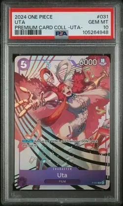 Uta #031 - One Piece Uta Premium Card Collection - PSA 10 - Image 1