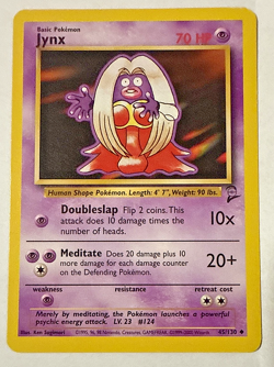 Base Set 2 - Jynx 45/130 Pokemon Card Vintage MP (US Seller) - Image 1