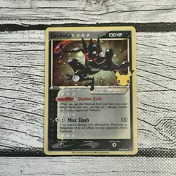 Pokemon Card TCG - Greninja Gold Star SWSH144 Black Star Promo Celebrations - NM - Image 1