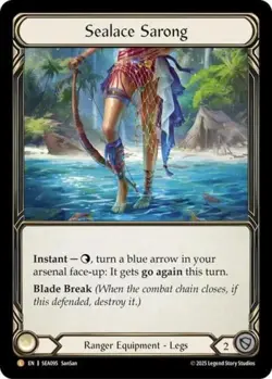 Flesh and Blood FAB Sealace Sarong NM 1st EditionRainbow Foil High Seas - Image 1